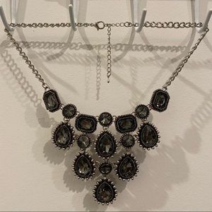 Black Mystery Rhinestone Necklace